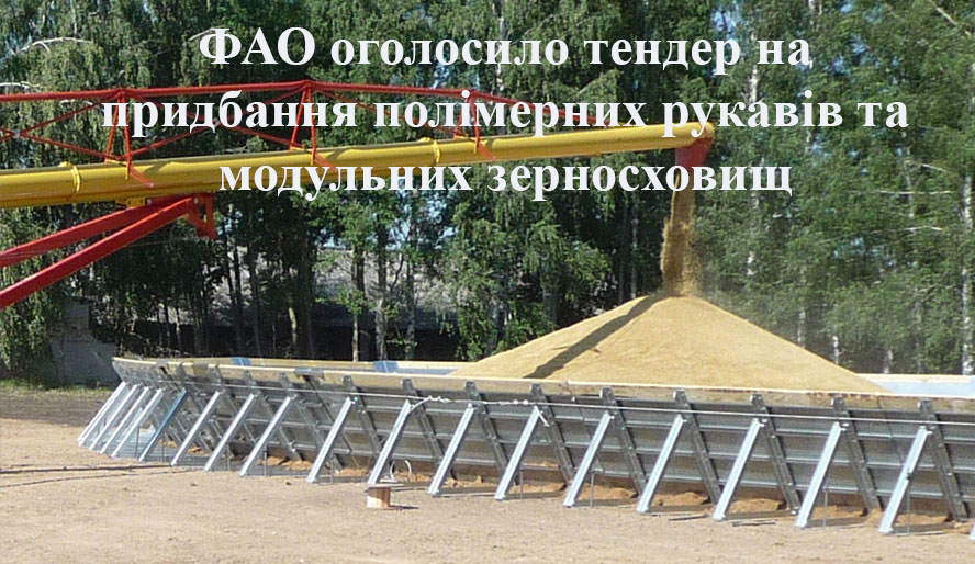 ФАО оголошує про відкриття тендеру для підтримки українських аграріїв у розв'язанні проблеми зберігання зерна